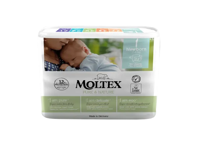 MOLTEX pure & nature no1  2-4 kg  22 τεμάχια 3