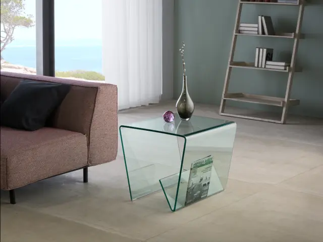 Glass III 553106 τραπεζάκι γυάλινο 50x50x50