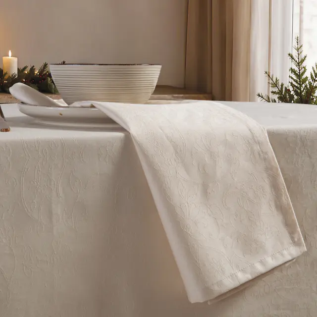 Nef-Nef Homeware Πετσέτα Φαγητού Blizzard Σετ 2 τεμ. 50x50 Εκρού