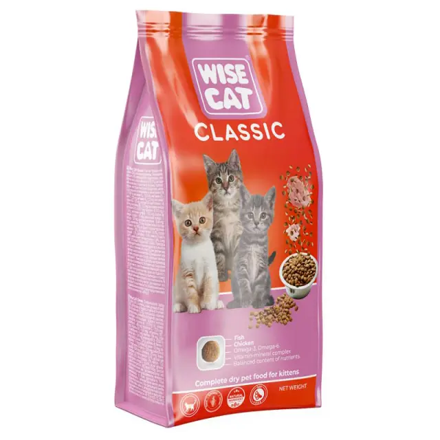 Wise Cat Classic Kitten Με Κοτόπουλο 10Kg Μονόχρωμο
