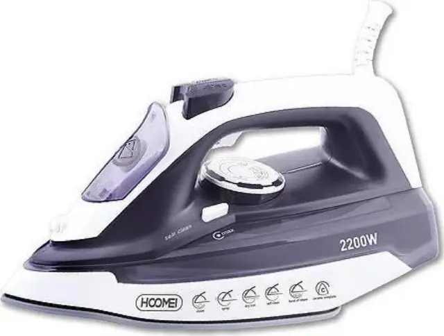 Hoomei HM-3880 Σίδερο Ατμού 2200W με Συνεχόμενη Παροχή 25gr/min και Κεραμική Πλάκα