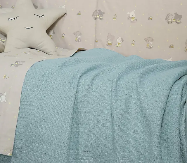 ΚΟΥΒΕΡΤΑ ΒΑΜΒ.SMOOTH BLUE 80Χ110 - NEF NEF 3