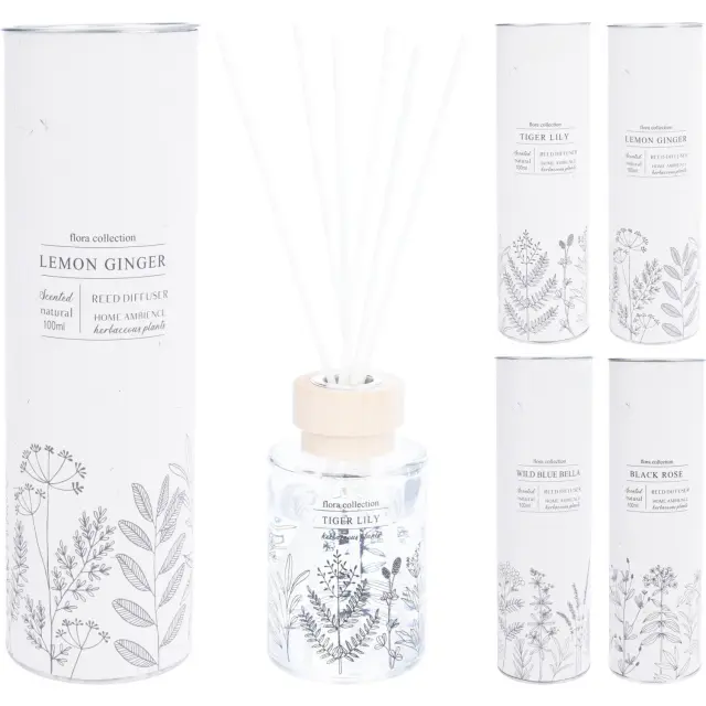 Αρωματικό Χώρου Με 6 Sticks Σε Γυάλινο Δοχείο 80ml Σε Διάφορα Αρώματα