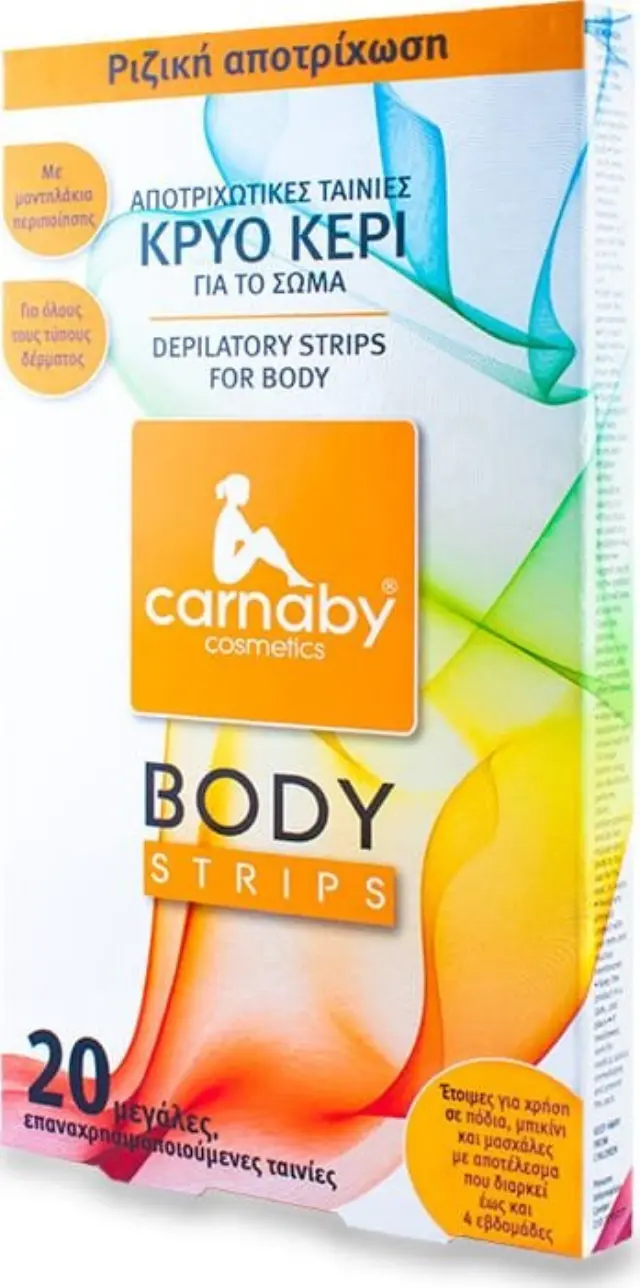 CARNABY Body Strips Αποτριχωτικές Ταινίες Σώματος, 20τεμ