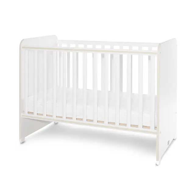 Lorelli κούνια - κρεβάτι "Sweat Dreams" 60/120 White -Light oak Λευκό