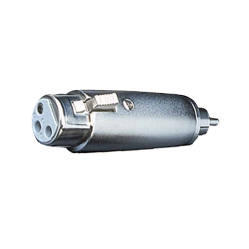 ELECTROVISION 3 Pin XLR Female to RCA Phono Plug Adaptor (F346GA)