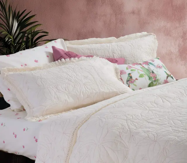 ΚΟΥΒΕΡΛΙ ΥΠΕΡΔΙΠΛΟ JAMAL 230X240 NEF-NEF HOMEWARE ECRU 2