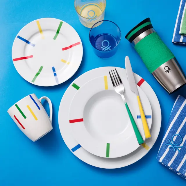 Benetton Rainbow Σετ 2 Κούπες από Πορσελάνη 360ml 2