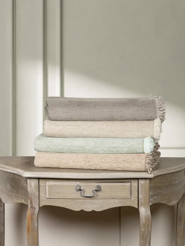 Ριχτάρι Τριθέσιο 180x300 Nima Abrigo 55% Chenille-25% Cotton-20% Polyester- Nude 3