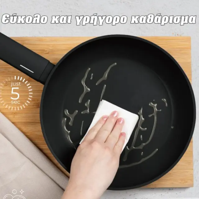 Τηγάνι με Τριπλή Αντικολλητική Επίστρωση Τιτανίου 28εκ. μαύρο Berlinger Haus BH-8171 3