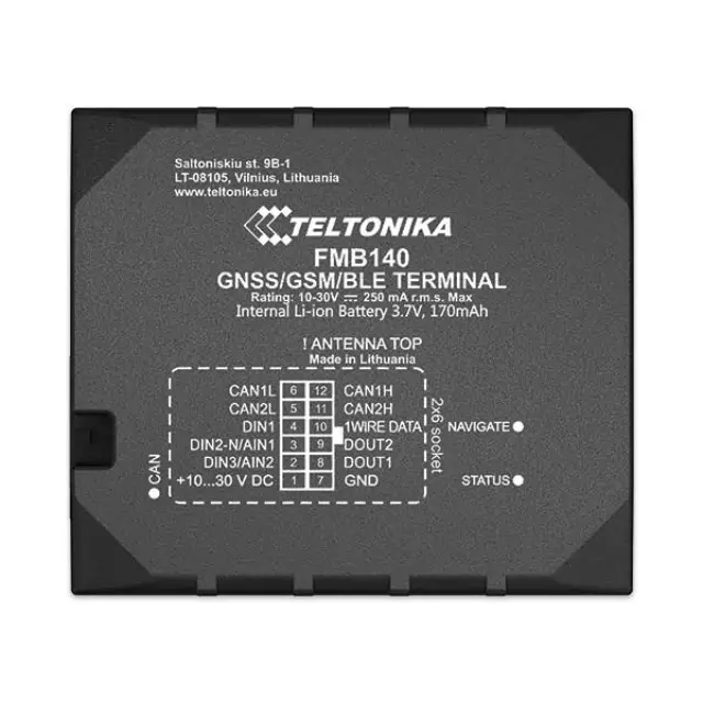 Teltonika Gps tracker FMB140 - 2G συσκευή εντοπισμού με παρακολούθηση καυσίμων μέσω CANBUS με bluetooth και CAN data