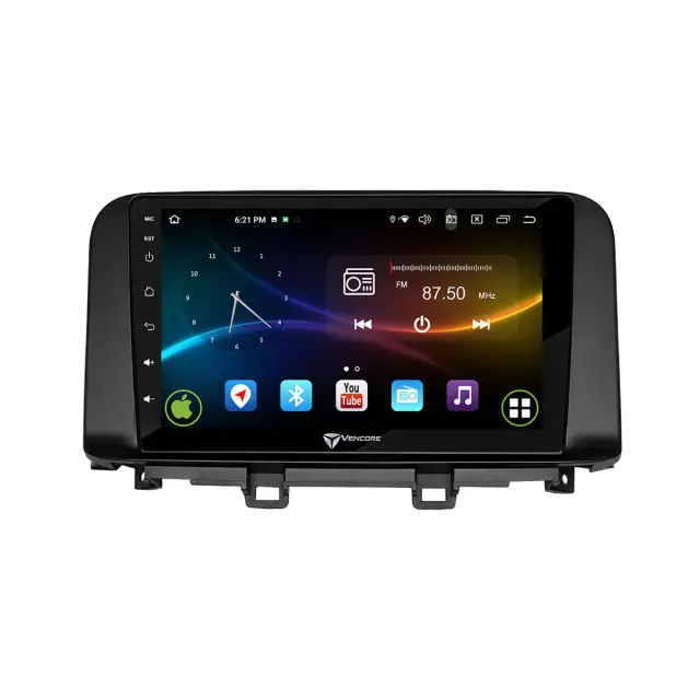 VenCore Οθόνη Multimedia Android 15 10.1" 9109A MTK6762 Octa-Core 2GB/32GB IPS με Πρόσοψη, CarPlay, Android Auto και Υποστήριξη Κάμερας Οπισθοπορείας AHD για Hyundai Kona 2018-2023 – Μαύρη (3236-10008-0342B) 2