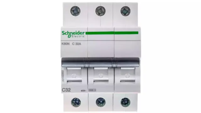 Acti9 K60N 3P - 32 A - C curve 6000 A