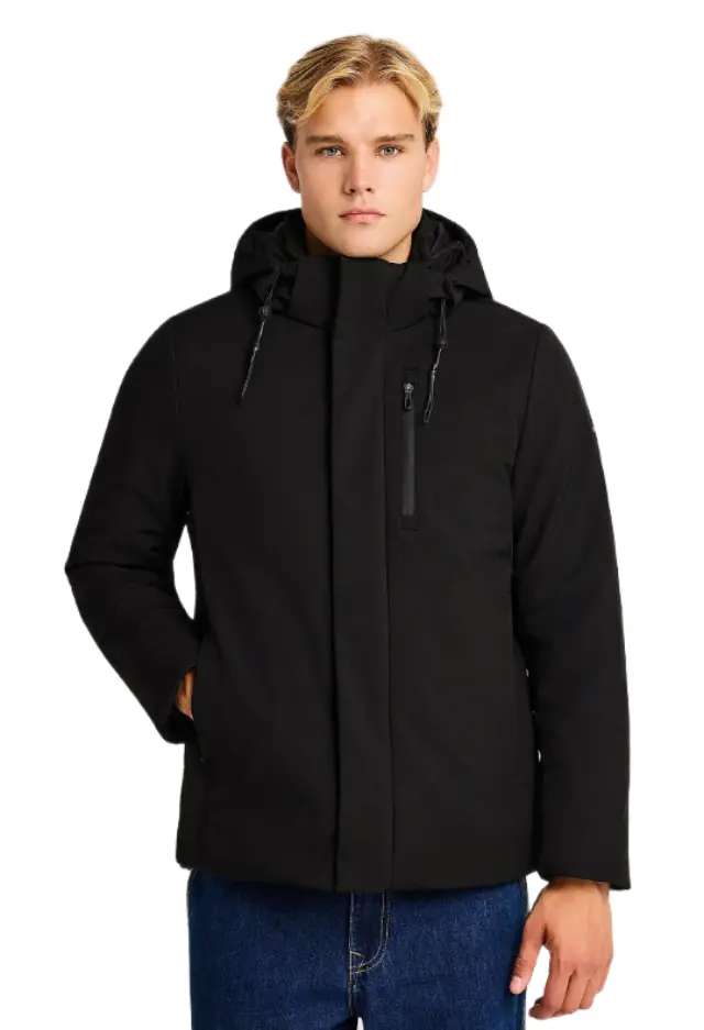 Funky Buddha ανδρικό μπουφάν softshell με αποσπώμενη κουκούλα FBM014-020-01-1