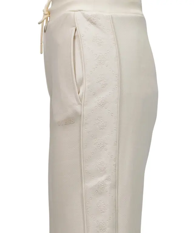 Guess - Γυναικείο Παντελόνι Φόρμας Elsa Wide Leg V6BB20K6366-G1E0 Μπεζ 2