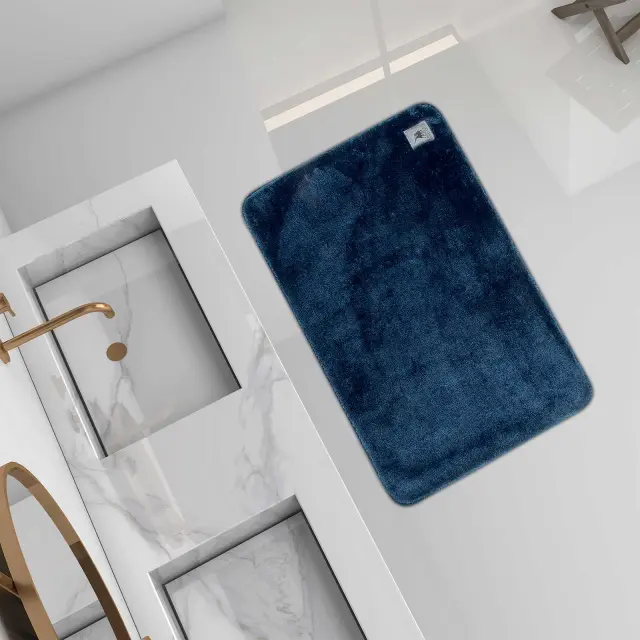 Πατάκι Μπάνιου 60x90 Essential Greenwich Polo Club 3116 Blue 100% Πολυέστερ 2