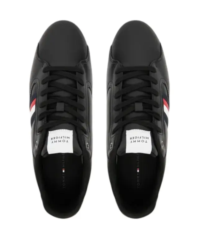 Tommy Hilfiger - Ανδρικά Sneakers Icon Court Stripes FM0FM05628-BDS Μαύρο 3