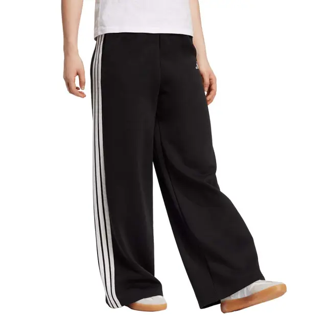 adidas Sportswear Women's 3Stripes Fleece Wide Leg Pants Μαύρο KB5323 (adidas Sportswear) 3