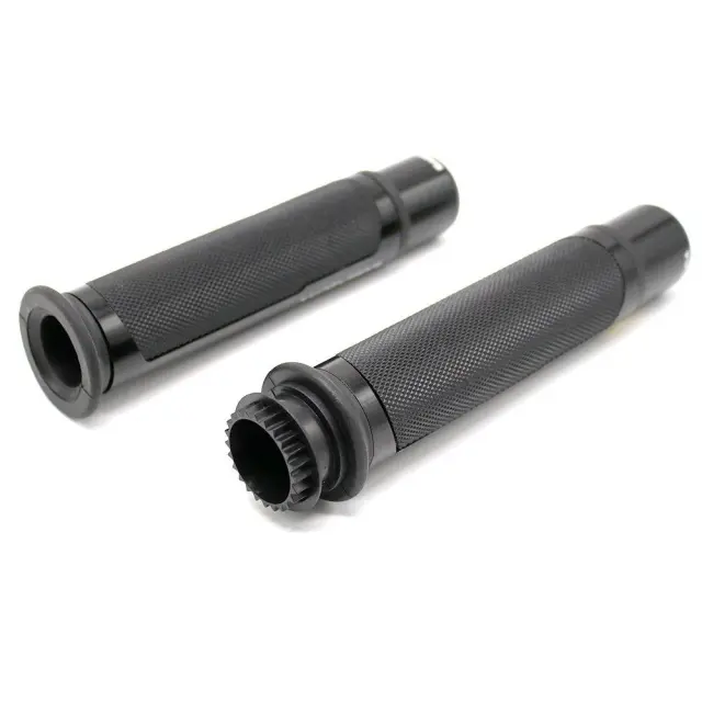 Σετ χερούλια και αντίβαρα μοτοσυκλέτας - Supper grips OEM ΜΑΥΡΟ