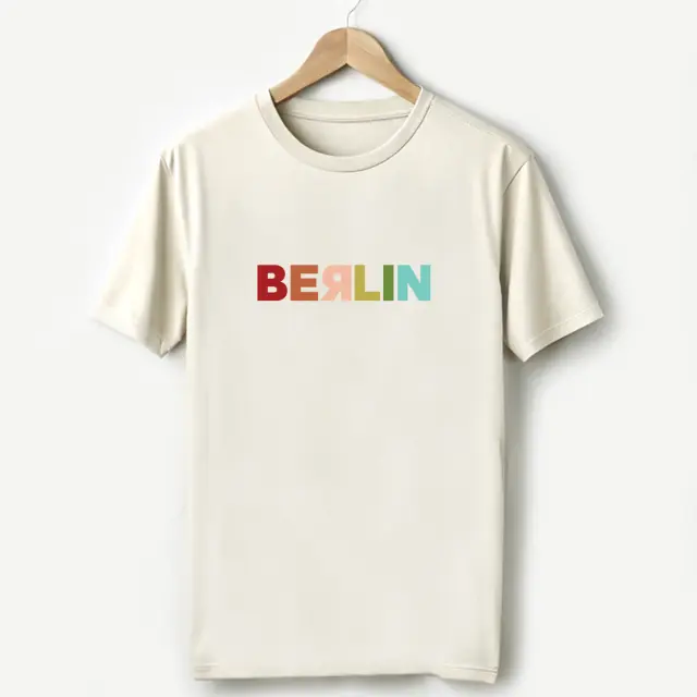 T-shirt Noshame® Off-white με τύπωμα Berlin - 122373 - XXL 2