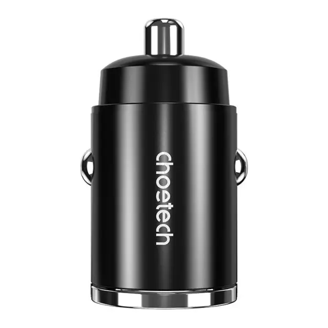 Φορτιστής αυτοκινήτου Choetech TC0006 1x USB-A, 1x USB-C 30W PD 3.0 (μαύρο) 2