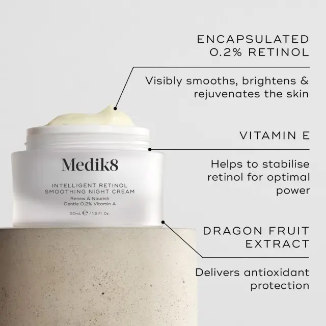 Medik8 Intelligent Retinol Smoothing Night Cream Κρέμα Νυκτός 50ml 3