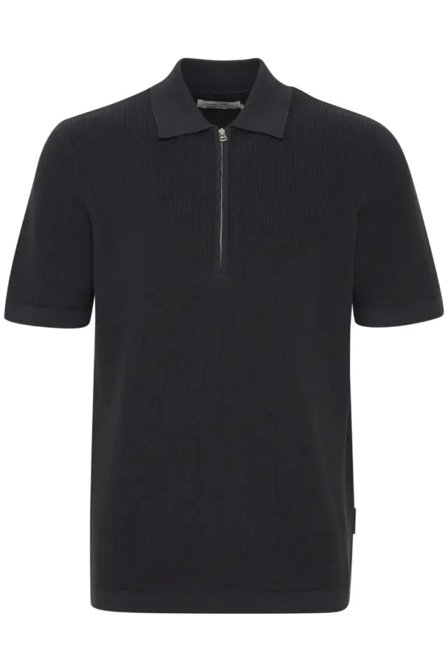 Casual Friday Ανδρικό Πλεκτό Polo Shirt με Φερμουάρ 20505092 – Dark Navy - M
