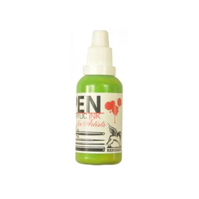 Μελάνι για αερογράφο PEN Acrilic Ink 35ml, Golden Green, Renesans