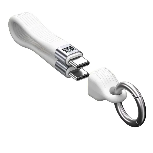 Mobile Origin 240W 40Gbps 8K USB-C Keychain Cable CB17 White 2