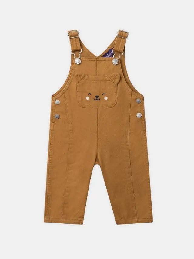 Βρεφική Σαλοπέτα για Αγόρια Teddy Overall ΚΑΦΕ