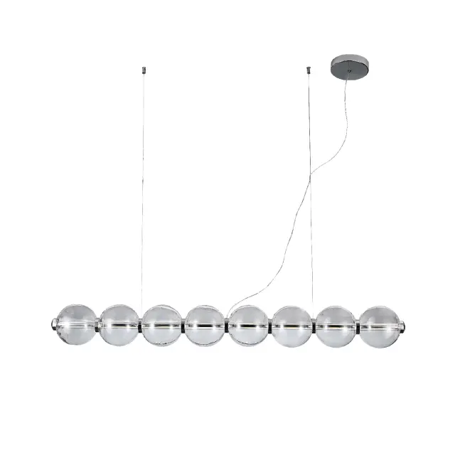 ΚΡΕΜΑΣΤΟ ΦΩΤΙΣΤΙΚΟ ACA HM2508 ΧΡΩΜΙΟ ΔΙΑΦΑΝΕΣ LED 27W 3000K IP20 L130XW15XH120CM / HM2508