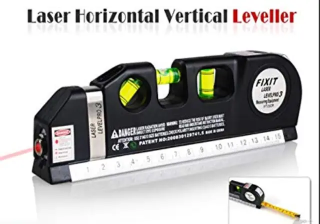 Τριπλό laser αλφάδι και μέτρο - Levelpro 3-εύκολη τοποθέτηση πλακιδίων και δαπέδων