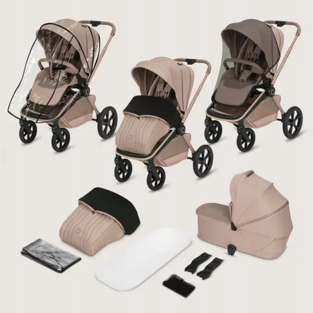Πολυκαρότσι Lionelo Freya 3 σε 1 έως 22kg με αναδιπλούμενο Πορτ-Μπεμπέ Beige Sand 3