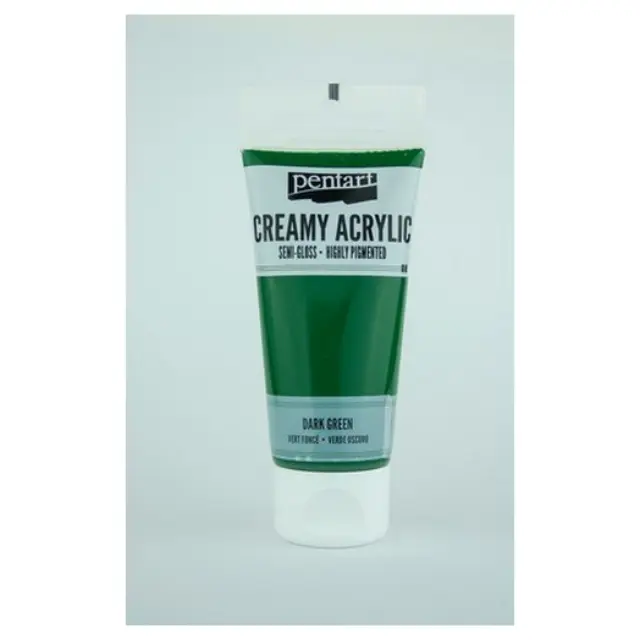 Χρώμα ακρυλικό Creamy Semi-Gloss 60ml Pentart - Dark Green