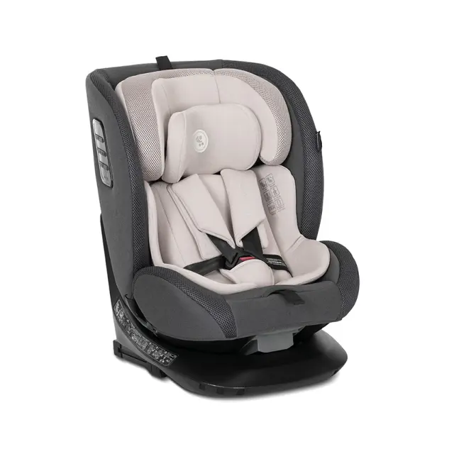 Lorelli Κάθισμα Αυτοκινήτου "MONZA" i-Size 40-150 CM ISOFIX, 360, ANTI REBOUND BAR Beige Μπεζ