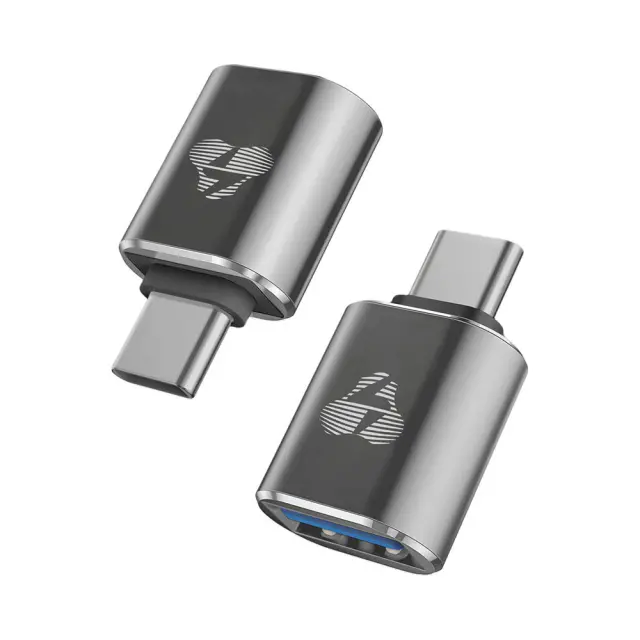 Powertech PTR-0148 60W USB-C Male To USB 3.0 Female OTG Adapter Μαύρος