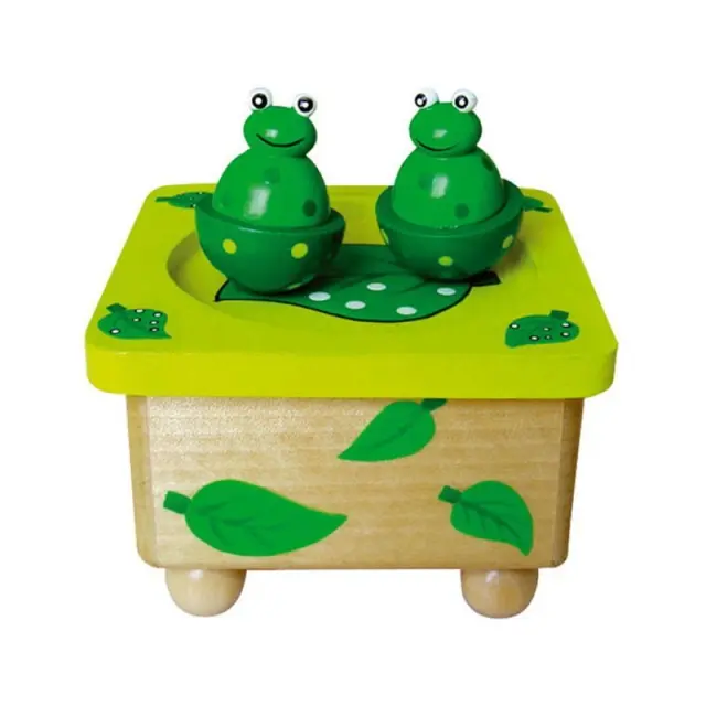 Ξύλινο Μουσικό Μαγνητικό Κουτί 10cm - Wooden music box 16307 2