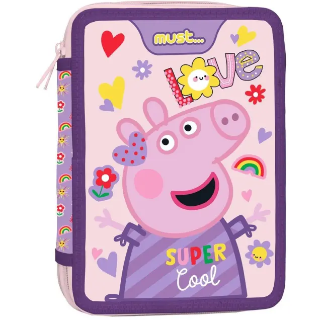 Must Σχολική Κασετίνα Διπλή Γεμάτη Peppa Pig Super Cool 000482807
