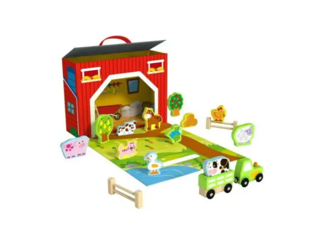 Tooky Toy Ξύλινο Σετ Φάρμα TY201