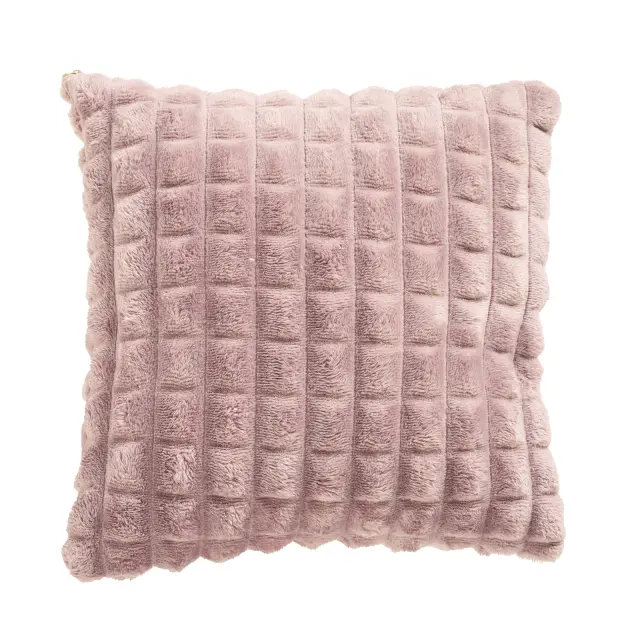 Διακοσμητική Μαξιλαροθήκη 40x40 Fleece Das Home 1388 Nude 100% Πολυέστερ