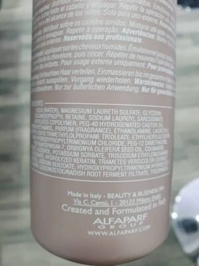 Alfaparf Lisse Design Keratin Deep Cleansing Shampoo 500ml 3
