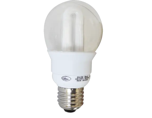 Glou Λάμπα Οικονομίας Globe 5W Ε27 230V Μπλέ Χρώμα