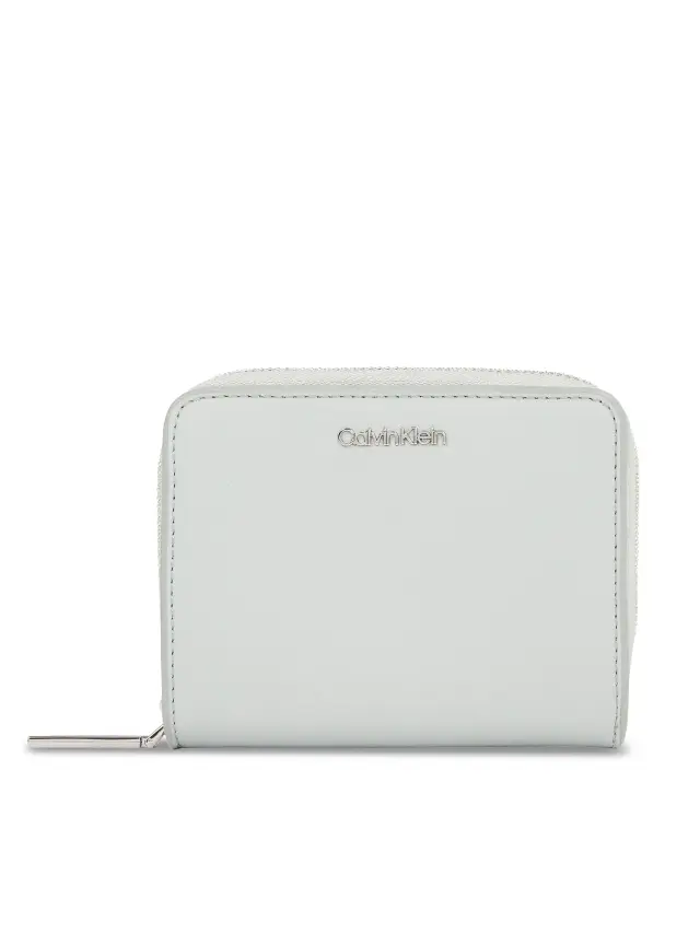 Calvin Klein Μικρό Γυναικείο Πορτοφόλι Medium Zip Around Wallet Γκρι