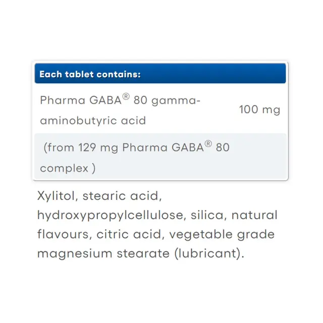 Natural Factors 100% Natural GABA 100 mg 2