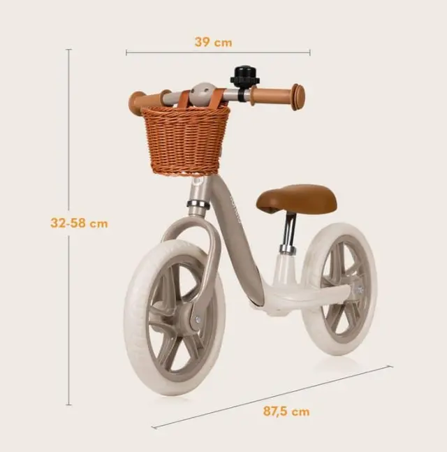 Lionelo Alex Plus Ποδήλατο Ισορροπίας Beige Sand 3