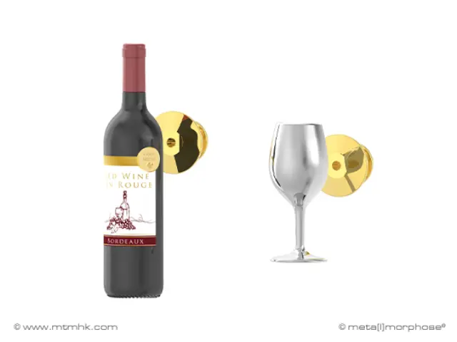 Metalmorphose Σετ 2 Καρφίτσες / 3D Metal Fashion Pins: Red Wine 2