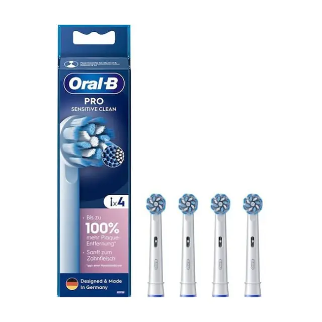 Oral-B Ανταλλακτικές Κεφαλές για Ηλεκτρική Οδοντόβουρτσα 4x Sensitive Clean White (860809)