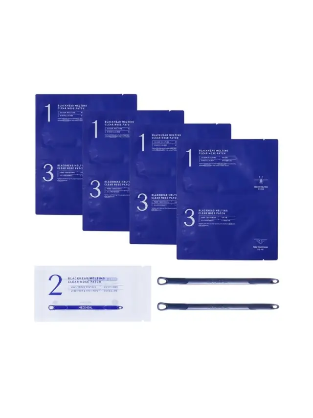 Mediheal Blackhead Melting Clear Nose patch- Σύστημα 3 βημάτων μια μαύρα στίγματα 2