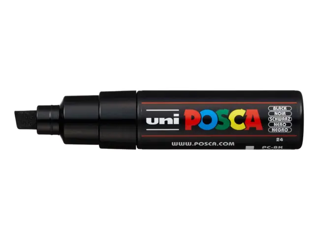Μαρκαδόρος Σχεδίου Uni Posca PC-8K με πάχος μύτης 8.0mm - BlackPC-8K(E) - MAYPO