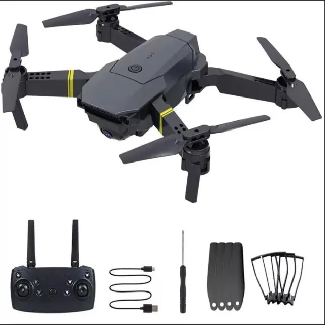 Μικρό Αναδιπλόμενο Και Επαναφορτιζόμενο Drone με Τηλεχειριστήριο Μαύρο 998Pro - Micro Foldable Drone Set 030215 2